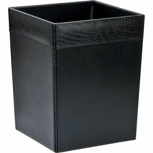 Dacasso Wastebasket, Crocodile, 14 Quart, 9-1/2inx9-1/2inx12in, BK DACA2203